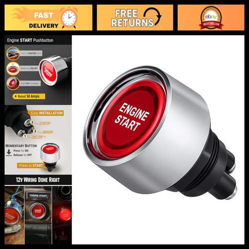 12v push button engine start - 12v,