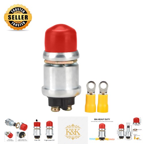 Red push button - push, starter